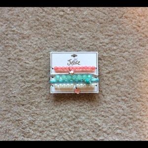 New Girls Justice stretch bracelets